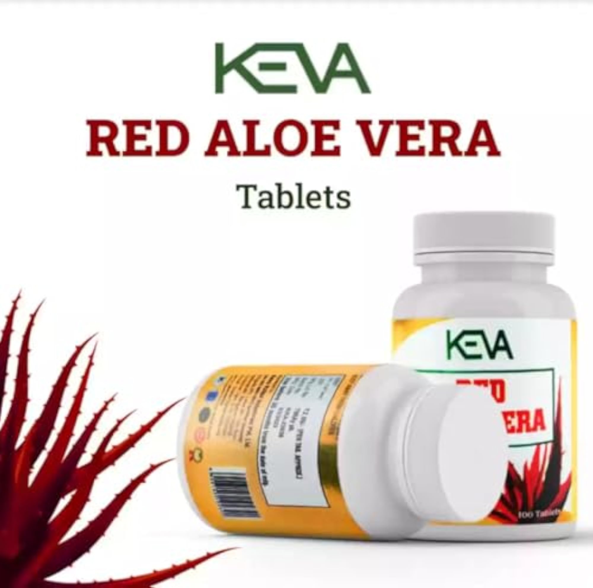 Aloe Vera Tablets, 100 Count, Natural Wellness Supplement